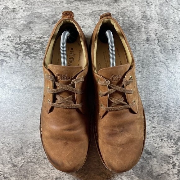Samuel Hubbard “Free” Casual Walking Shoe Tan Waxhide Leather Men’s Size 9.5 - Picture 7 of 8